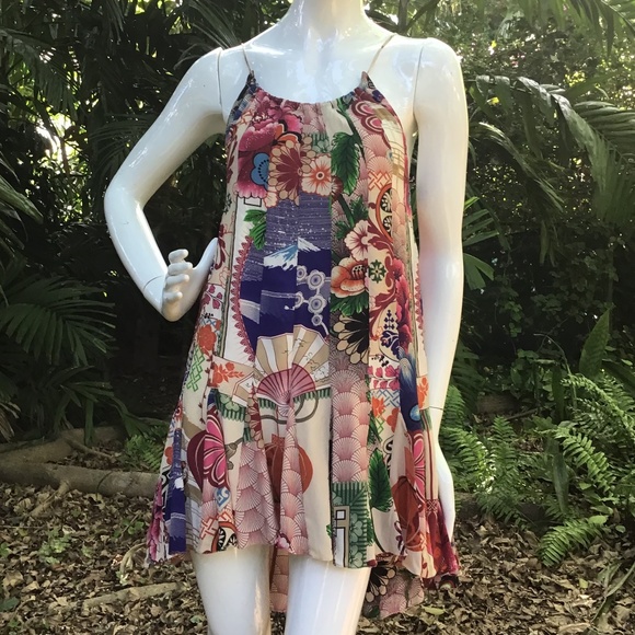 Vintage Adrian Barra silk mini Dress - Picture 1 of 8